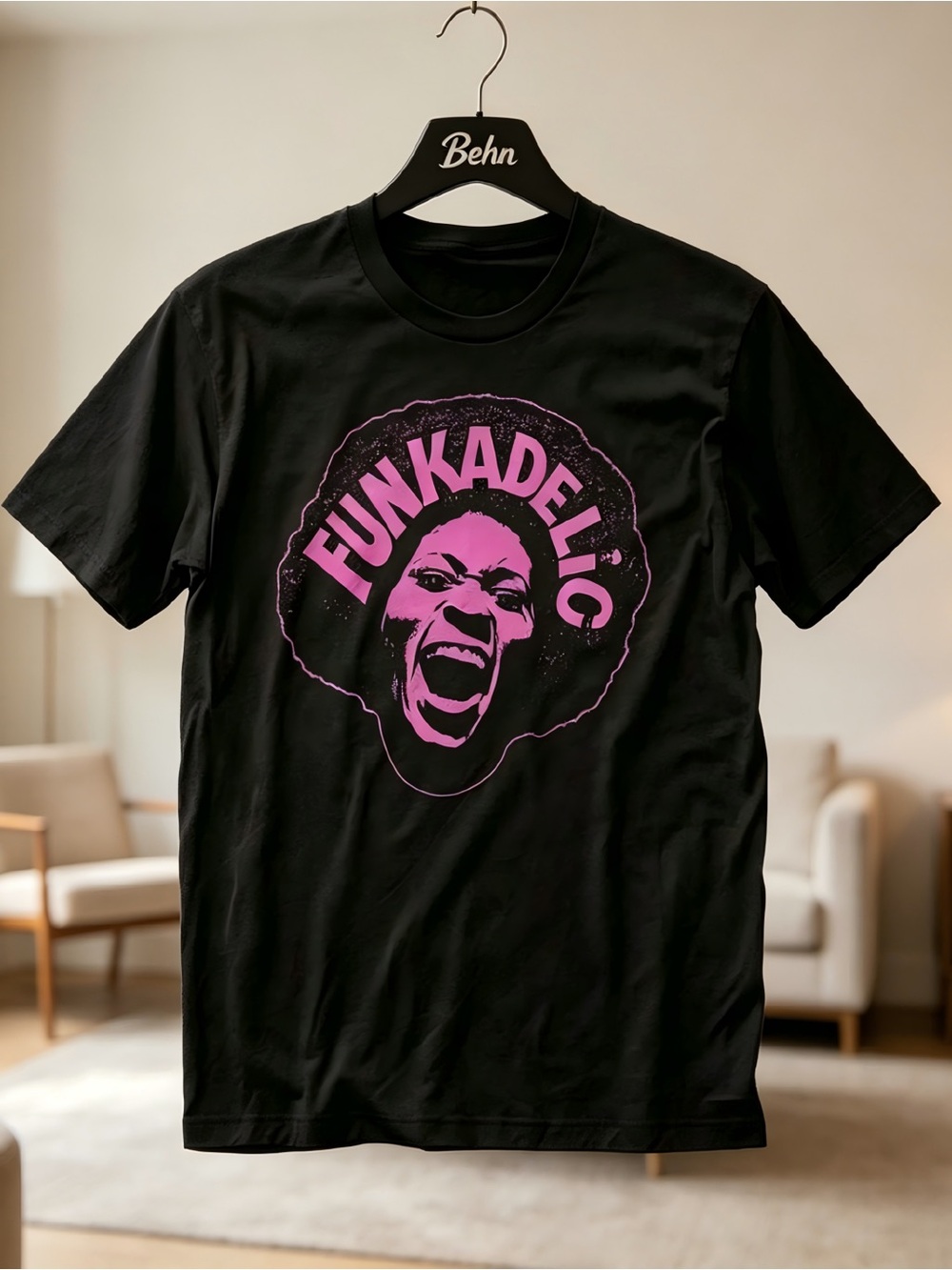 Funkadelic Scream Purple Black Funk Music Fan Unisex Graphic T-Shirt